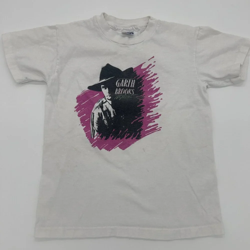 Vintage Garth Brooks Country Music No Fences‎ Tour T-shirt Size YOUTH MED